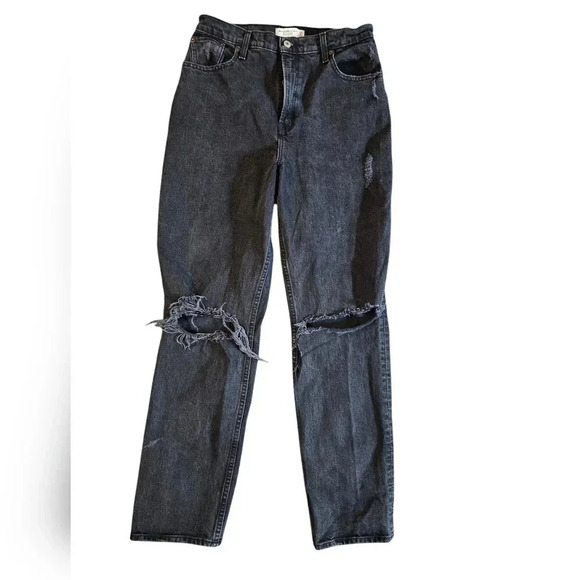 Abercrombie & Fitch Curve Love ‘90s Straight Ultra High Rise Jeans 29/8 - Picture 1 of 9